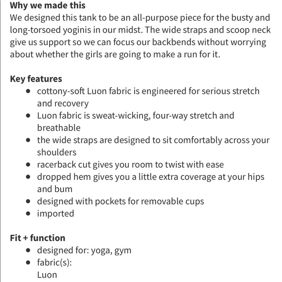 Lululemon scoop neck tank top size 6 small Bali breeze Luon Athletica yoga - Picture 8 of 8